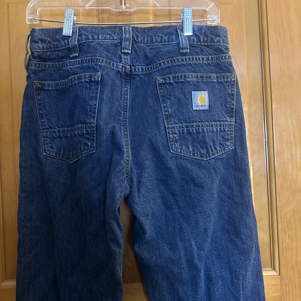 Men's‎ Carhartt Relaxed Fit Jeans 30x30 Blue Denim EUC